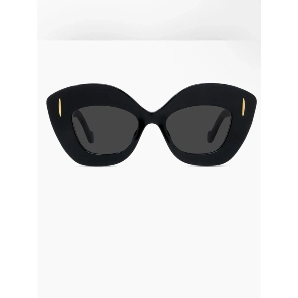 Loewe Retro Screen Black Cat-Eye Sunglasses NWOT
